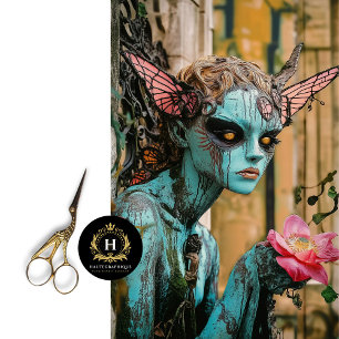 Unique Gothic Paris Gargoyle Decoupage  Tissue Paper