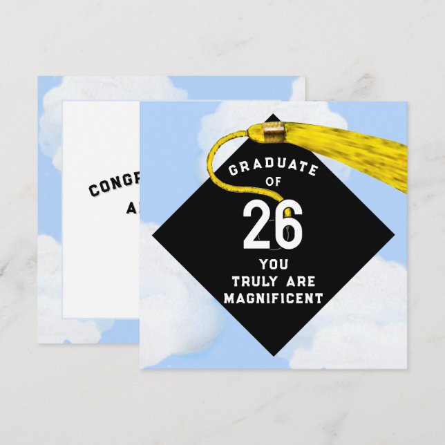 Unique Graduation 2026 Card (Front/Back)