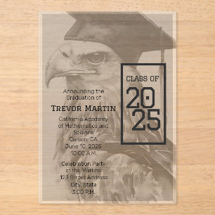 Unique Graduation Announcement Acrylic Invitation
