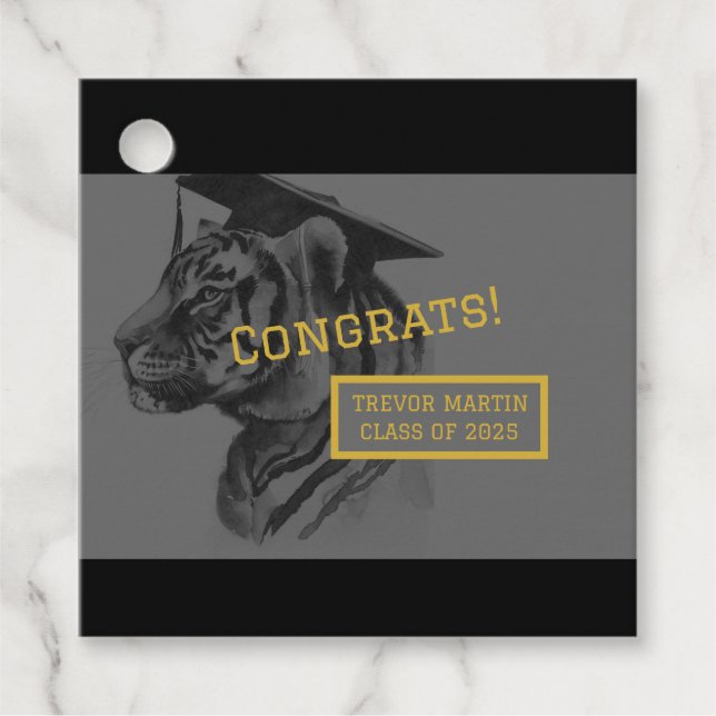 Unique Graduation Favour Tag (Front)