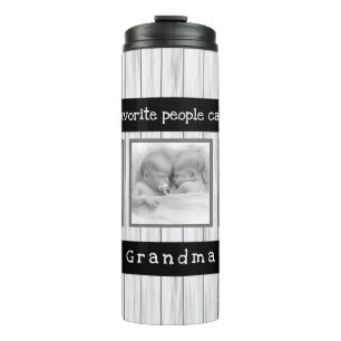 Unique Grandma Gifts - Personalised Photo Thermal Tumbler