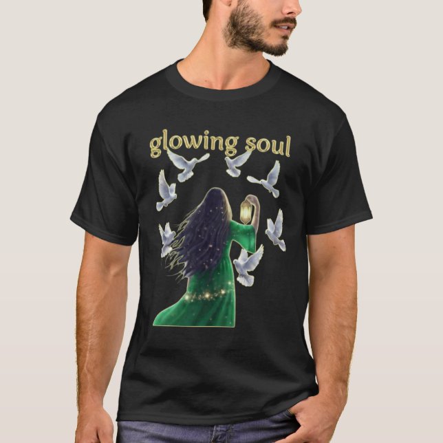 Unique Graphic Glowing soul T-Shirt (Front)