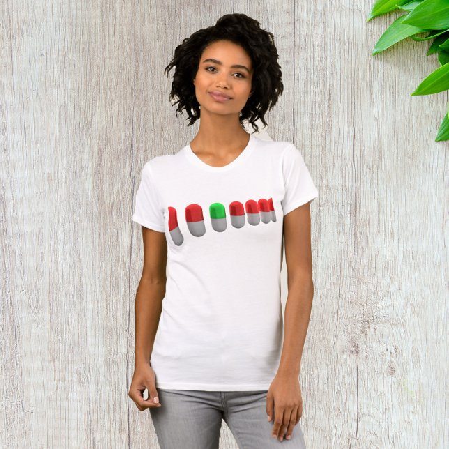Unique Green Pill Among Red Capsules  T-Shirt (Creator Uploaded)