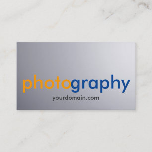 Unique Grey Background Photographer Artist Business Card