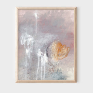 Unique grey modern minimalist abstract art Poster