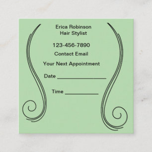 Unique Hair Stylist Theme Appointment Cards