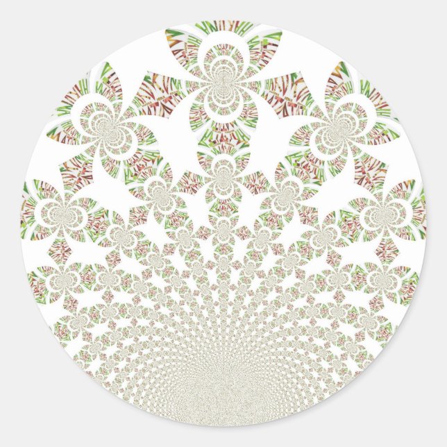 Unique Hakuna Matata Design: Serene Vibes Classic Round Sticker (Front)