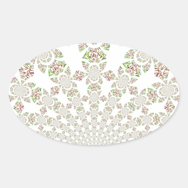 Unique Hakuna Matata Design: Serene Vibes Oval Sticker (Front)