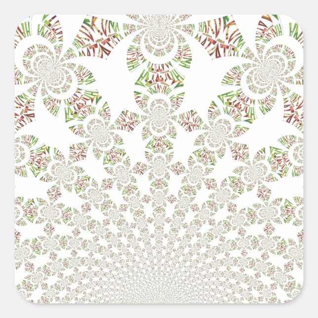 Unique Hakuna Matata Design: Serene Vibes Square Sticker (Front)