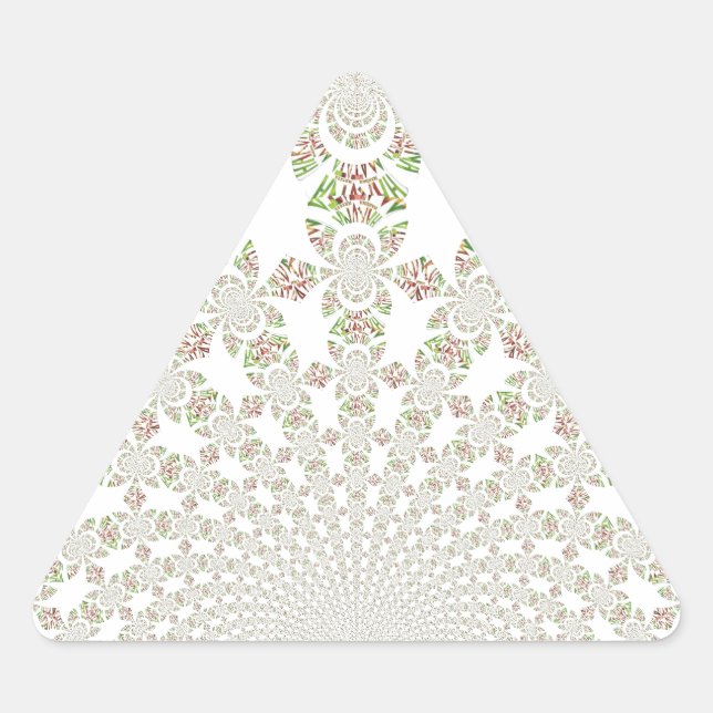 Unique Hakuna Matata Design: Serene Vibes Triangle Sticker (Front)