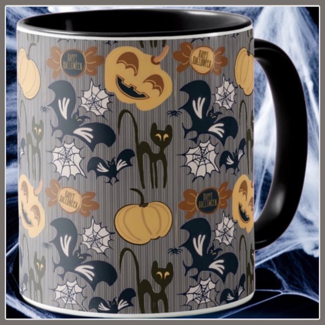 Unique halloween pattern  mug (Creator Uploaded)