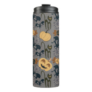 Unique halloween pattern  thermal tumbler