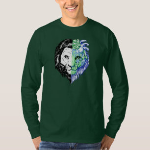 Unique Hand Drawn Mystic Lion Men's Long Sleeve T-Shirt