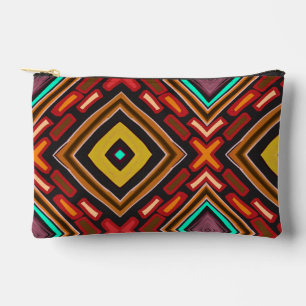 Unique Hand Drawn Southwestern Pattern Accessory Pouch