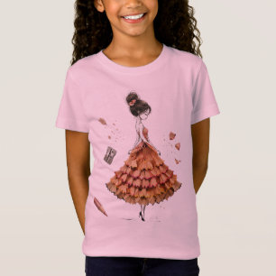 Unique Handmade Style Line Art Poster  T-Shirt