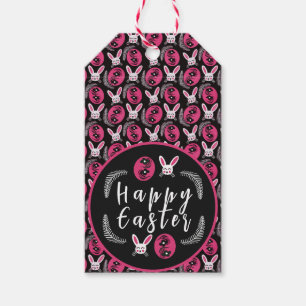 Unique Happy Easter Pattern Gift Tags