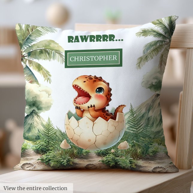 Unique Hatching Soon Baby Dinosaur Baby Pillow Gif (Unique Hatching Soon Baby Dinosaur Baby Pillow Gift)