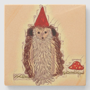 Unique Hedgehog Garden Gnome Coaster