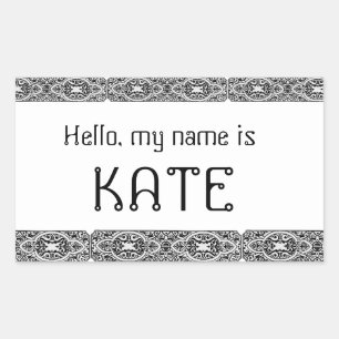 Unique Hello my name is - name tags stickers