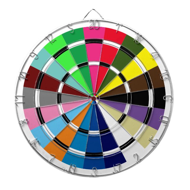 Unique Horse Racing Saddle Cloth Colours Dartboard (Front)