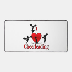 Unique I Heart Cheerleading Desk Mat