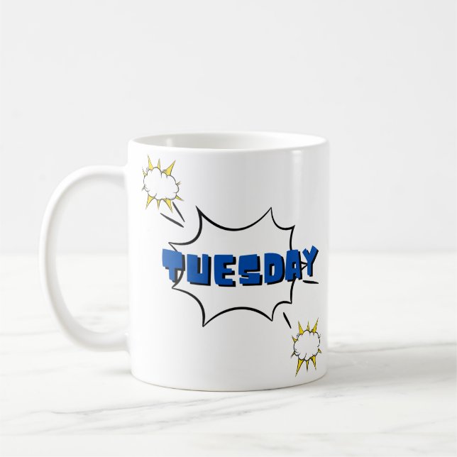 Unique Icon Tuesday Coffee Cup (Left)