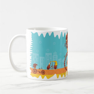 Unique Indian Vehicles - Cycle Rickshaw Coffee Mug