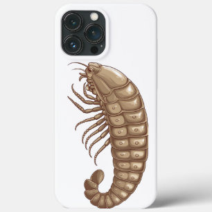 Unique Isopod Art Phone Case: Cute & Quirky Insect iPhone 13 Pro Max Case