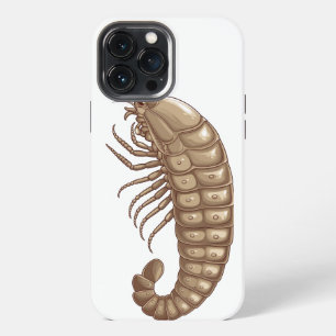 Unique Isopod Art Phone Case: Cute & Quirky Insect iPhone 13 Pro Max Case