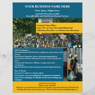 Unique Junk Removal  Flyer