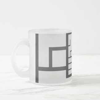 Unique Kanji "祭" Frosted Glass Coffee Mug