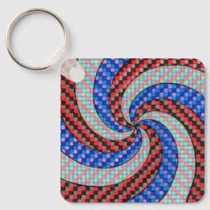 Unique keychain spiral design