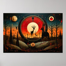 Unique Kokopelli Abstract