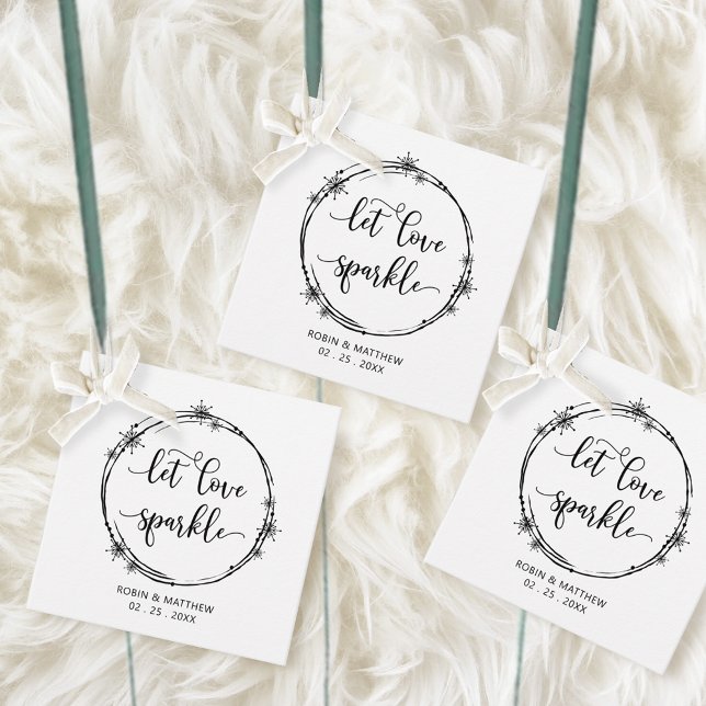 Unique Kraft,  Let Love Sparkle Favour Tags (Creator Uploaded)