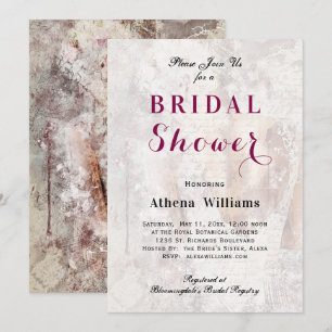Unique Lace Gown Bridal Shower Invitation
