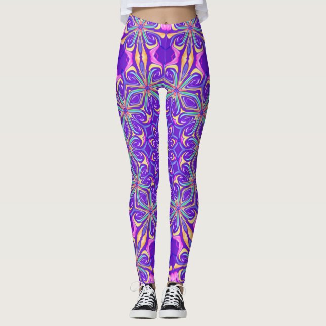 Unique leggings purpple (Front)