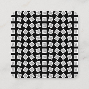 Unique Logo or Image Pattern   Black (editable) Enclosure Card