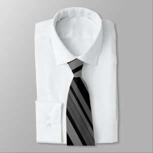 Unique Luxury Grey Print Neck Tie