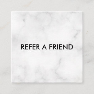 Unique Luxury Silver Glitter Salon Referral Card