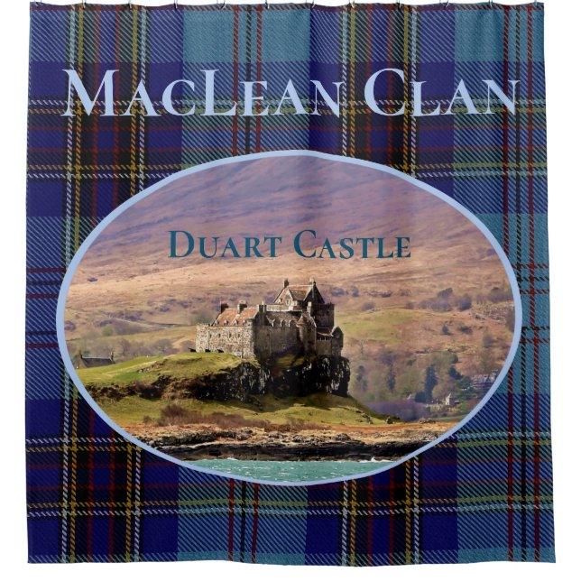 Unique MacLean Clan's Duart Castle Photo Shower Curtain (Front)
