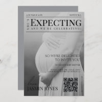 Unique Magazine Style Editorial Photo Baby Shower