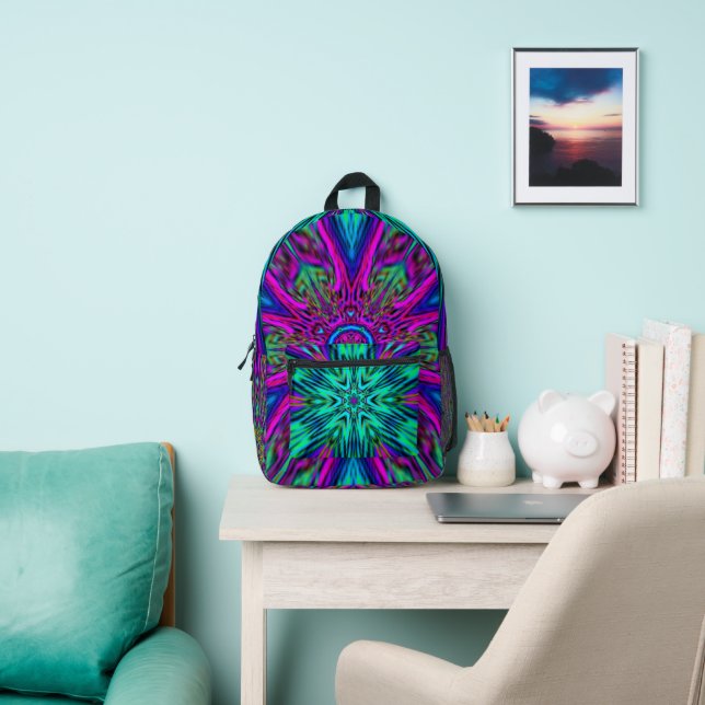  unique Mandala design Printed Backpack (Insitu)