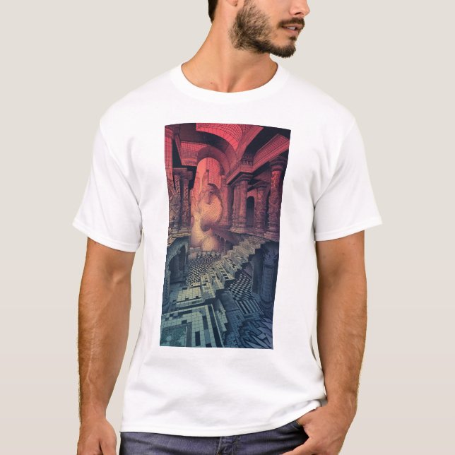 Unique Manifold Garden Echochrome Escher Art T-Shi T-Shirt (Front)
