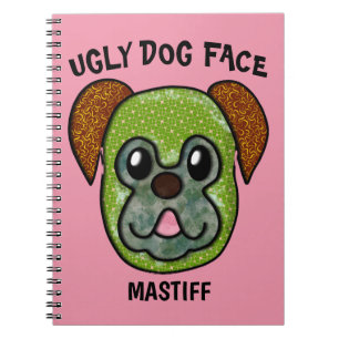 Unique Mastiff ugly dog face Notebook
