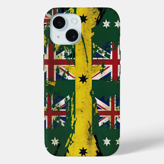 Unique Mates Mingling: Australian + British Fusion Case-Mate iPhone Case (Back)
