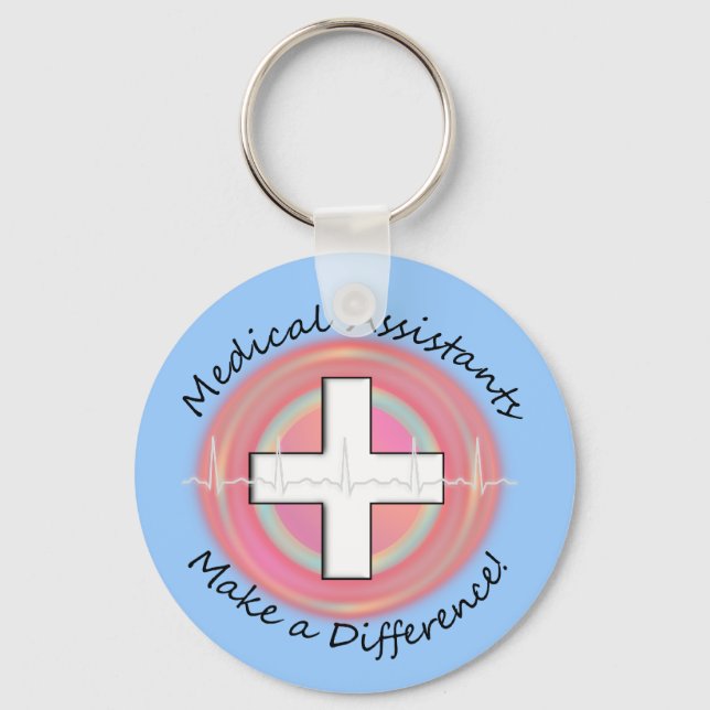 Unique Medical Assistant Gifts Key Ring (Front)