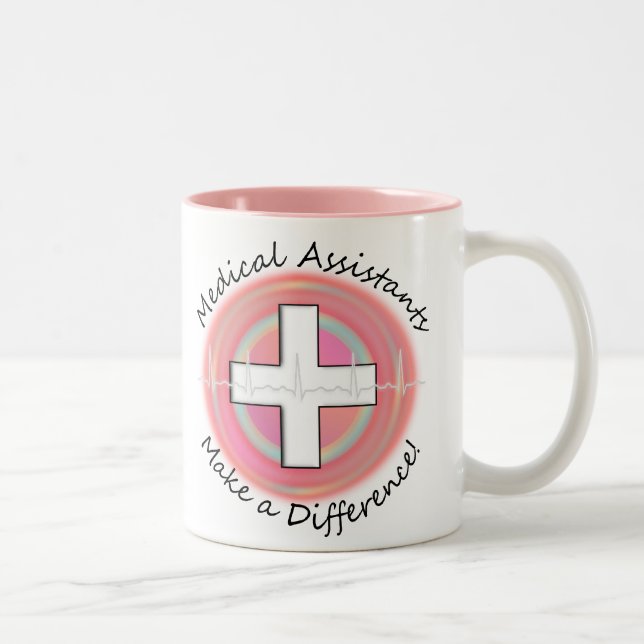 Unique Medical Assistant Gifts Two-Tone Coffee Mug (Right)