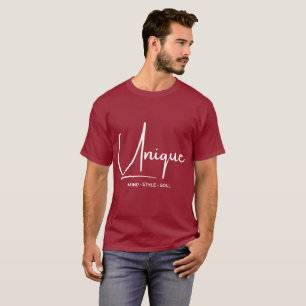 Unique Mind Style Soul Script Aesthetic Typography T-Shirt