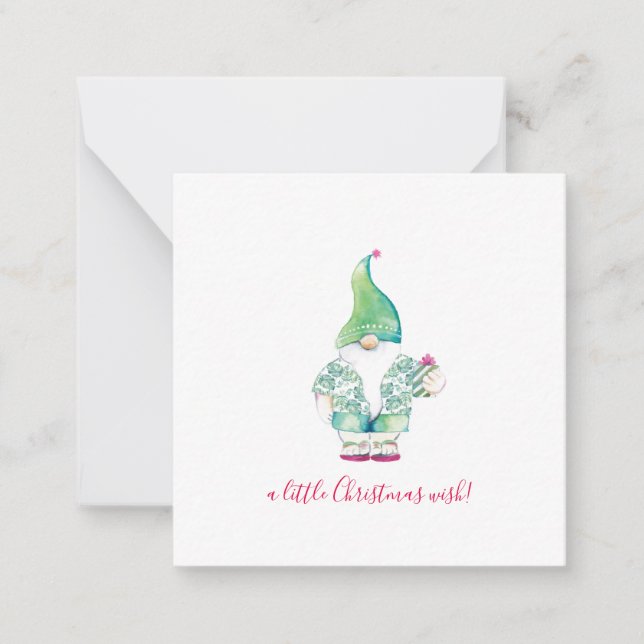 Unique Mini Christmas Birth Announcement (Front)