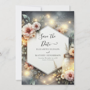  Unique Minimal Mason Jar Wedding Save The Date